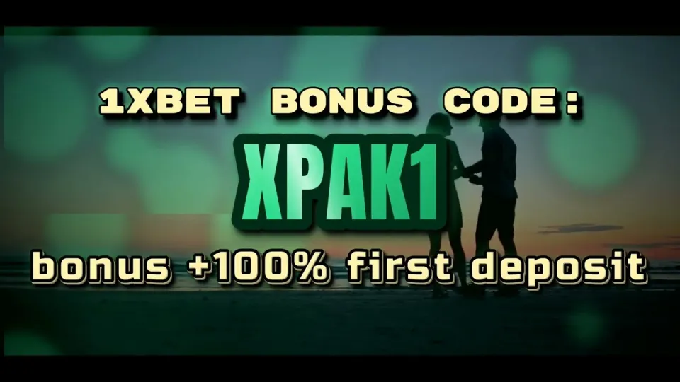 How does the 1xBet welcome bonus work with promo code XPAK1?
